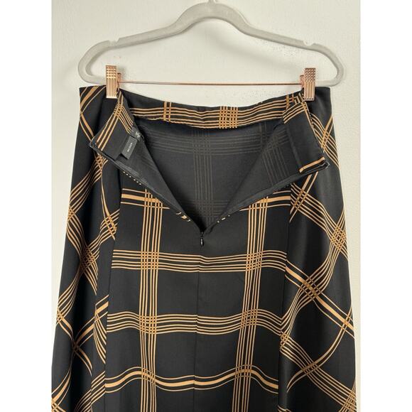 Dark Academia Twee Classy Rich Old Money Regency Equestrian Office Midi Skirt L - Picture 4 of 7